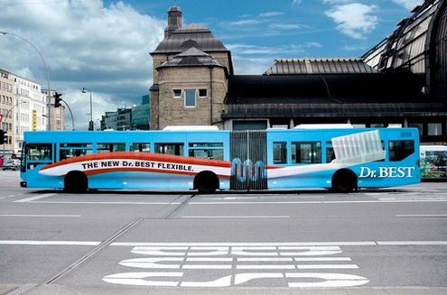 这样有创意的公交车广告让你瞬间爱上